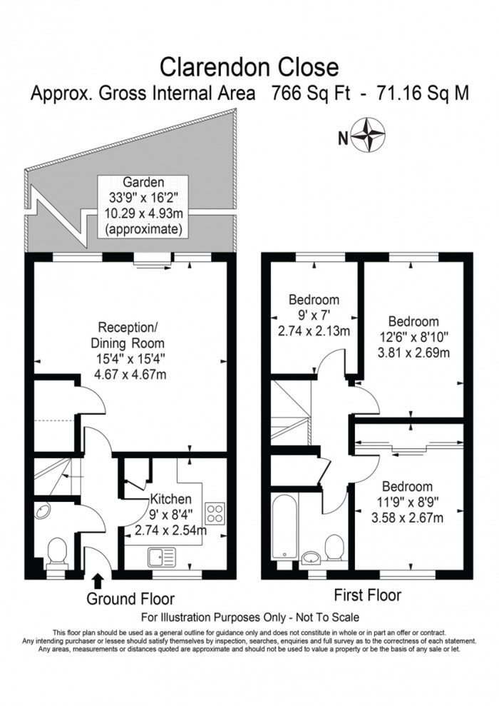 Floorplan for Clarendon Close, E9