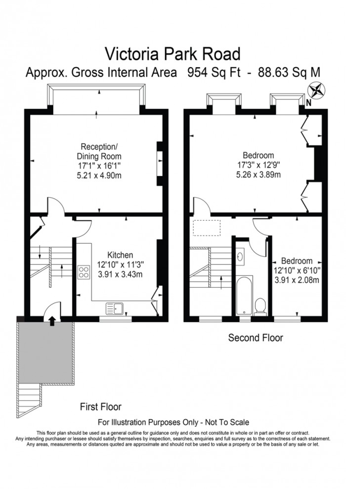 Floorplan for Upper Apartment, E9