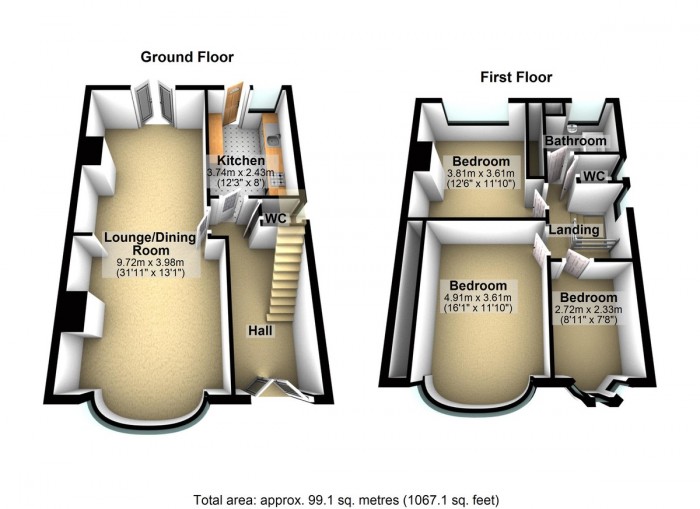 Floorplan for Woodford Avenue, IG2