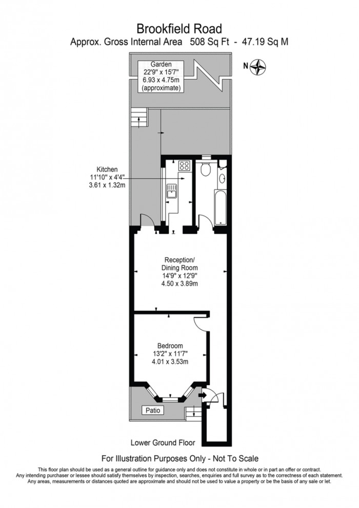 Floorplan for Brookfield Road, E9