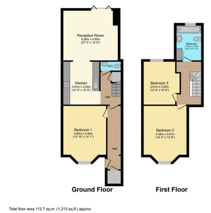 Floorplan for Southborough Road, E9