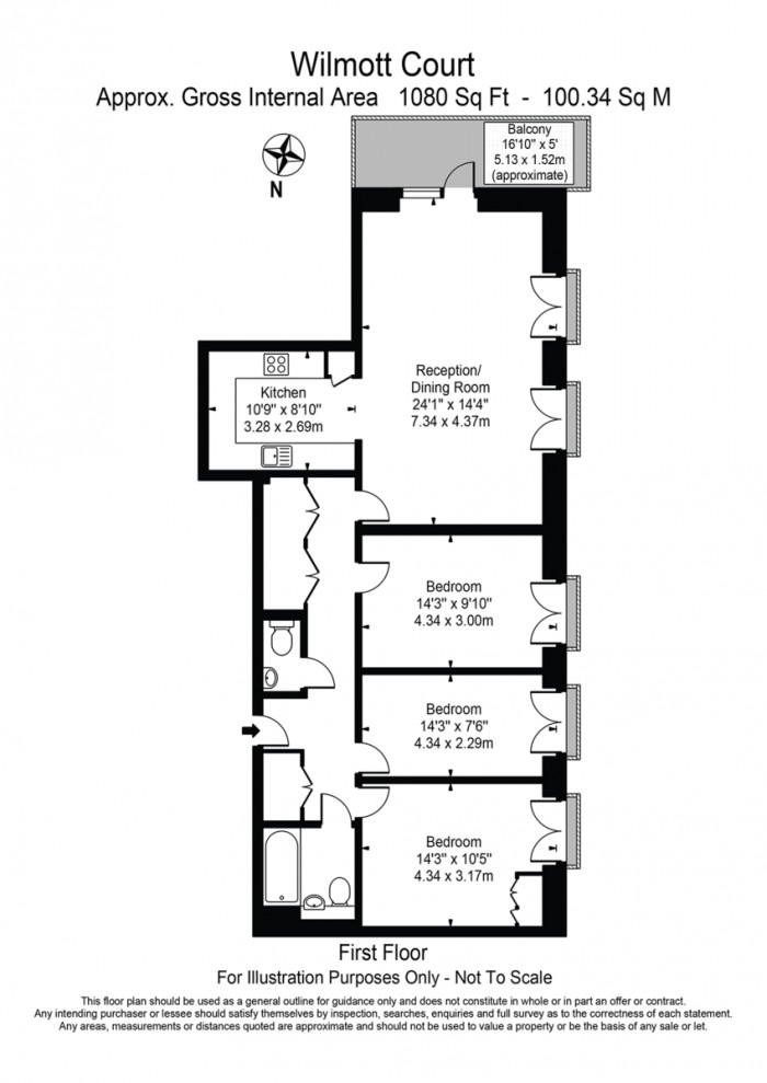 Floorplan for Loddiges Road, E9