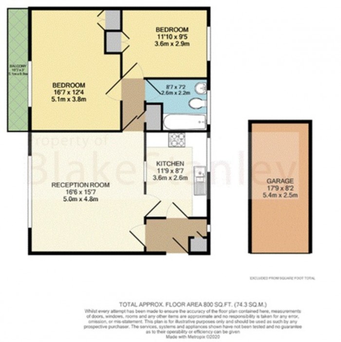 Floorplan for Skipworth Road, E9