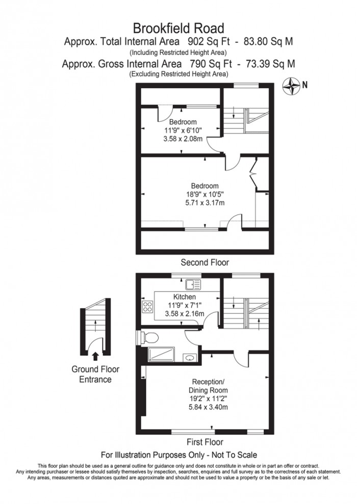 Floorplan for Brookfield Road, E9