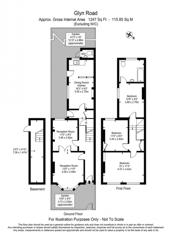 Floorplan for Glyn Road, E5