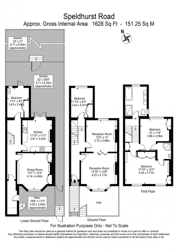 Floorplan for Speldhurst Road, E9